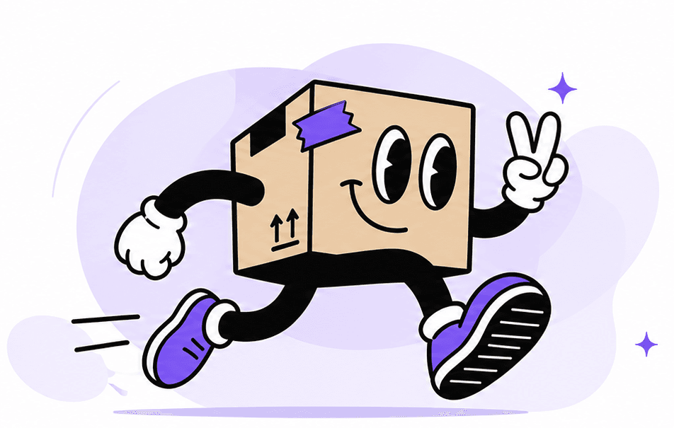 SprintDock running box mascot